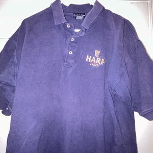 Vintage 90s Harp beer polo